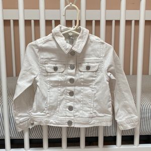 Gap White Denim Jean Jacket